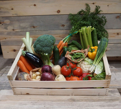 I’ve just taken delivery of my first box of organic vegetables.