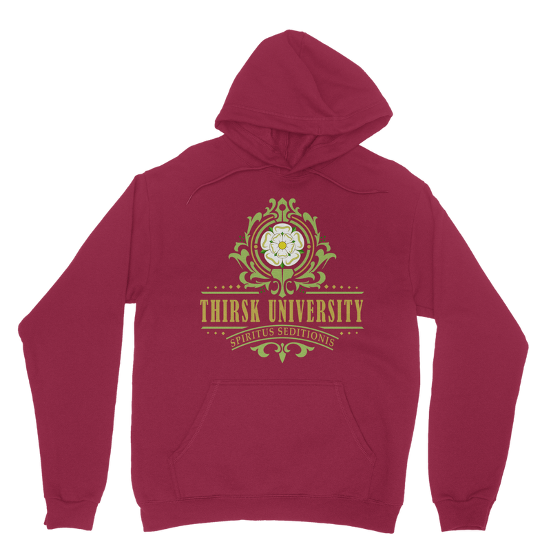 Thirsk University (UK) Classic Adult Hoodie up to 5XL