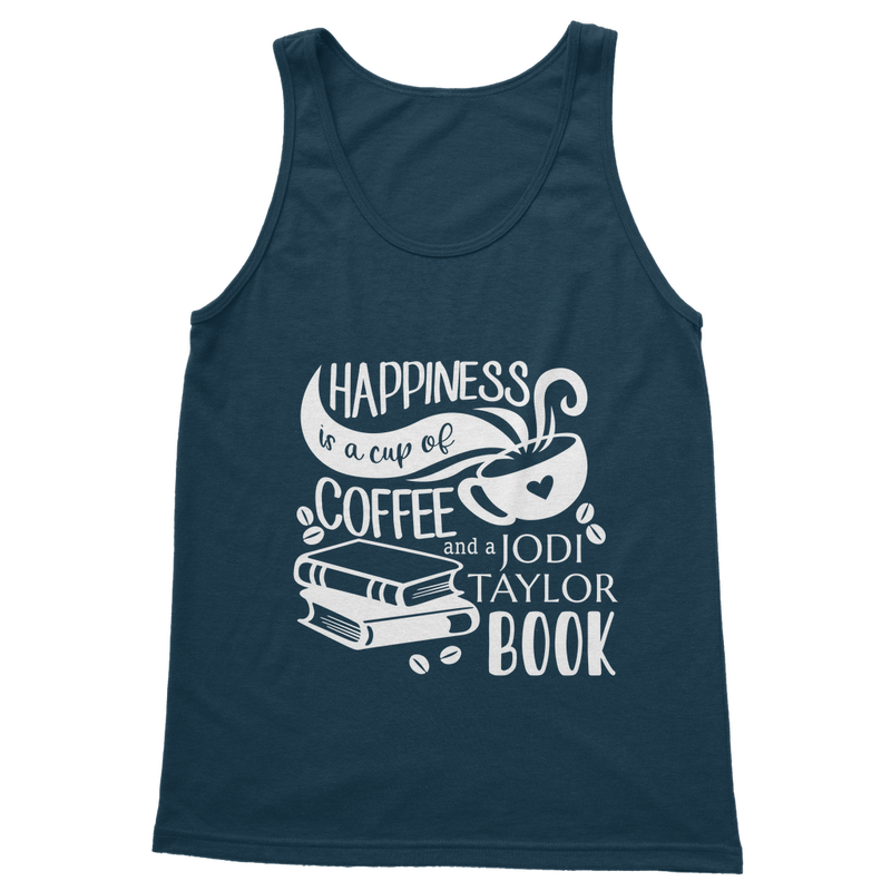 Happiness is a Cup of Coffee and a Jodi Taylor Book Classic Adult Vest Top