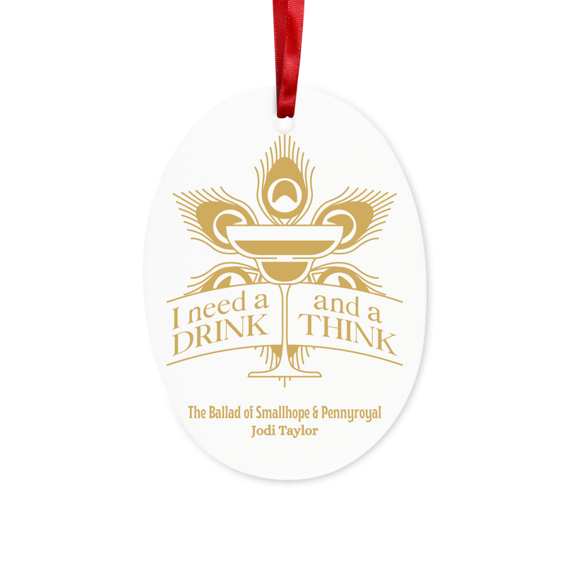 I Need a Drink and a Think (UK) Ceramic Hanging Ornament