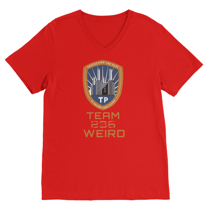 Time Police Team Weird (UK) Classic V-Neck T-Shirt