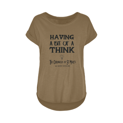 Having A Bit Of A Think Women's Long Slub T-Shirt XS-5XL