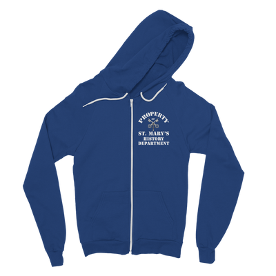 Property of St Mary's History Department (UK) Classic Adult Zip Hoodie