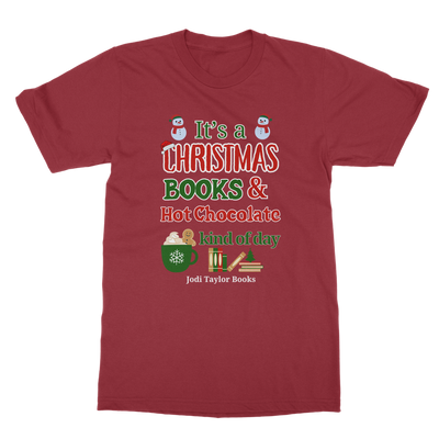 It's a Christmas Books and Hot Chocolate Kind of Day (UK) Classic Adult T-Shirt up to 5XL