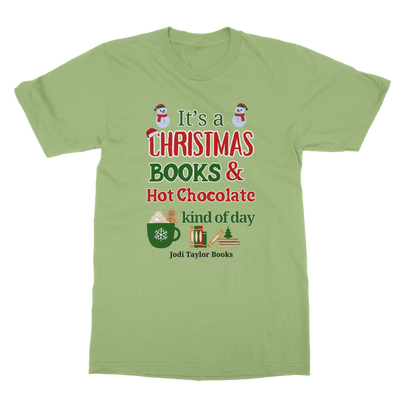 It's a Christmas Books and Hot Chocolate Kind of Day (UK) Classic Adult T-Shirt up to 5XL