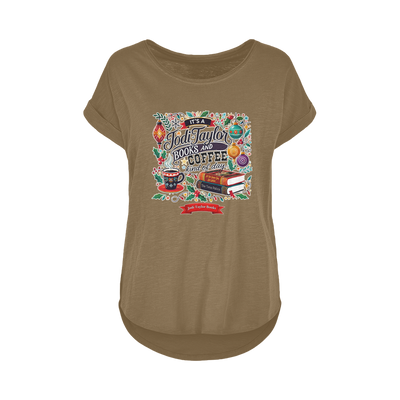 It's a Christmas Books and Coffee Kind of Day (UK) Women's Long Slub T-Shirt XS-5XL