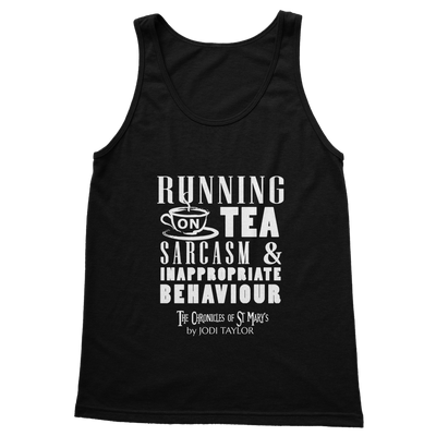 Running on Tea Sarcasm and Inappropriate Behaviour (UK) Classic Adult Vest Top