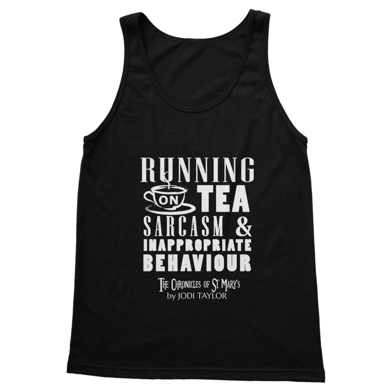 Running on Tea Sarcasm and Inappropriate Behaviour (UK) Classic Adult Vest Top