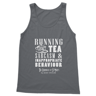 Running on Tea Sarcasm and Inappropriate Behaviour (UK) Classic Adult Vest Top