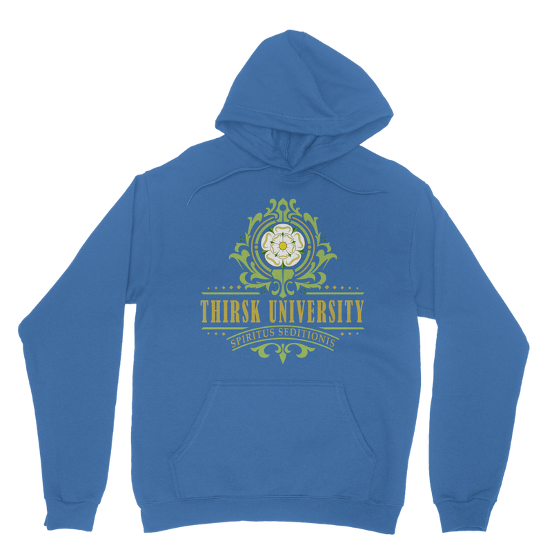 Thirsk University (UK) Classic Adult Hoodie up to 5XL