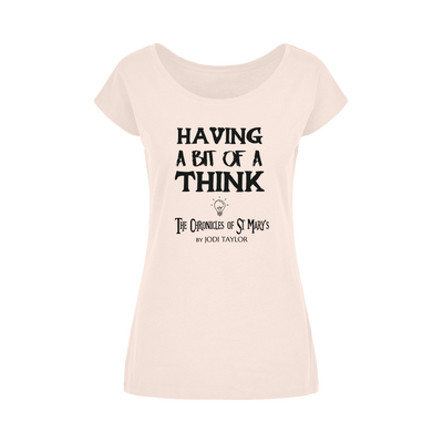 Having A Bit Of A Think Wide Neck Womens T-Shirt XS-5XL