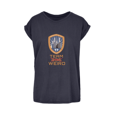 Time Police Team Weird (UK) Women's Extended Shoulder T-Shirt XS-5XL