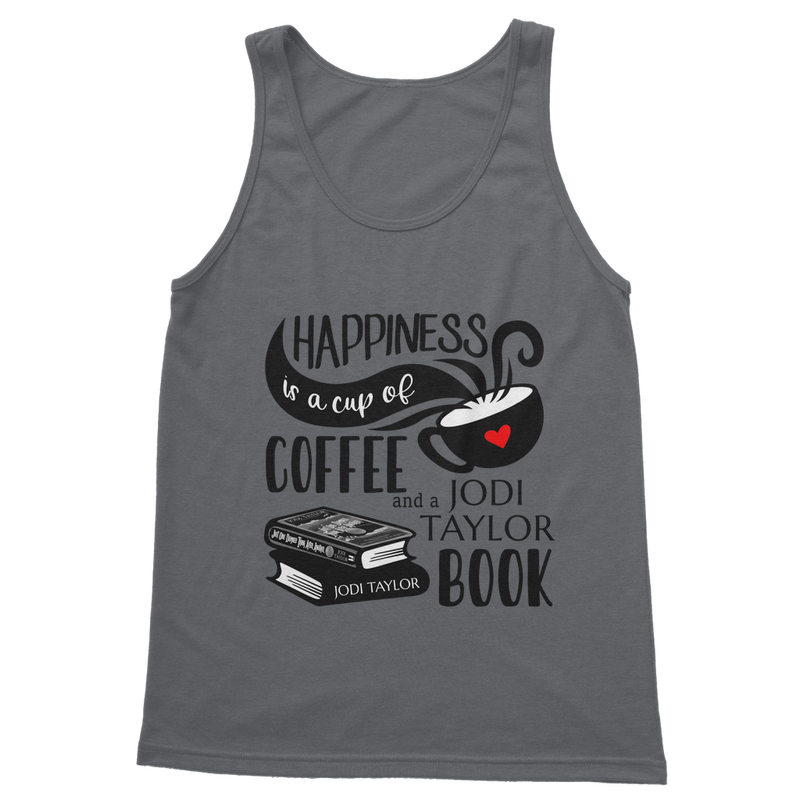 Happiness is a Cup of Coffee and a Jodi Taylor Book Classic Adult Vest Top