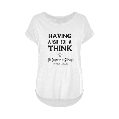 Having A Bit Of A Think Women's Long Slub T-Shirt XS-5XL