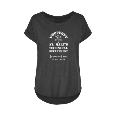 Property of St Mary's Technical Department (UK) Women's Long Slub T-Shirt XS-5XL