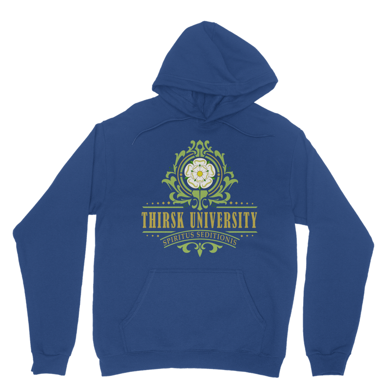 Thirsk University (UK) Classic Adult Hoodie up to 5XL