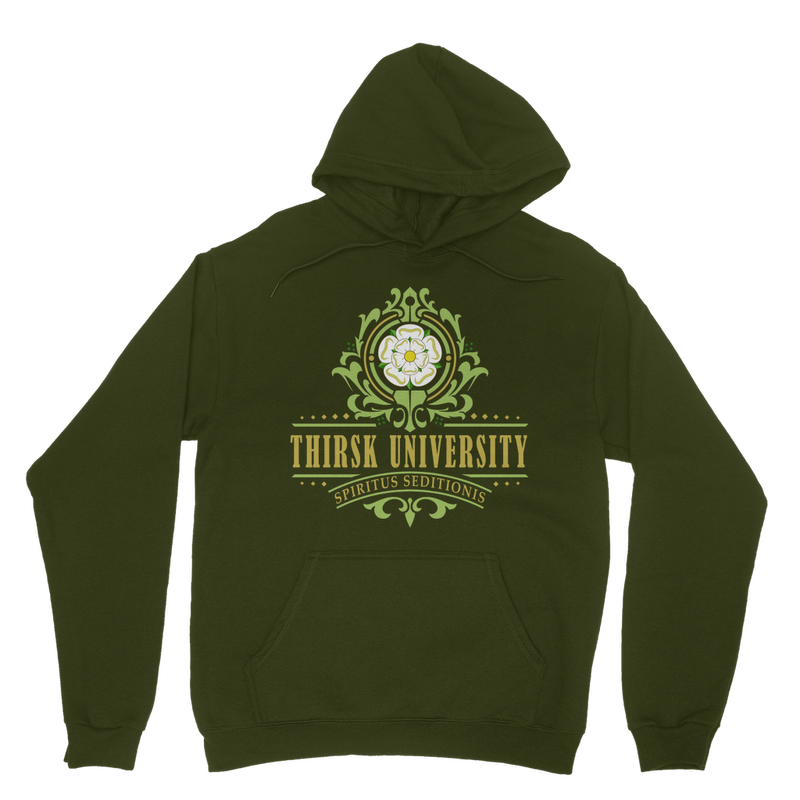 Thirsk University (UK) Classic Adult Hoodie up to 5XL