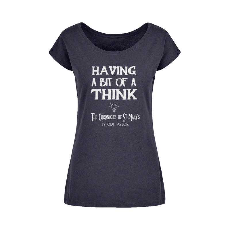 Having A Bit Of A Think Wide Neck Womens T-Shirt XS-5XL