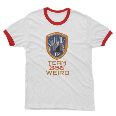 Time Police Team Weird (UK) Adult Ringer T-Shirt