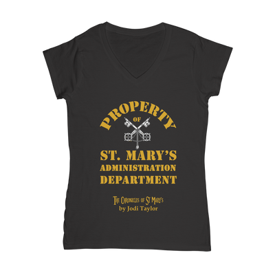 Property of St Mary's Administration Department (UK) Classic Women's V-Neck T-Shirt