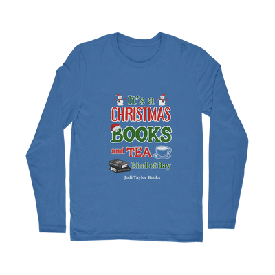 It's a Christmas Books and Tea Kind of Day (UK) Classic Long Sleeve T-Shirt