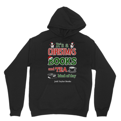 It's a Christmas Books and Tea Kind of Day (UK) Classic Adult Hoodie up to 5XL