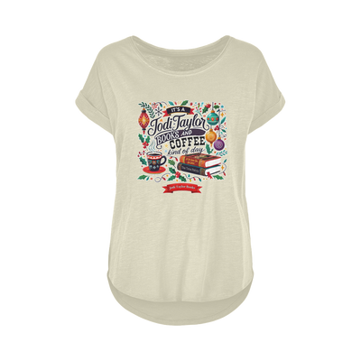 It's a Christmas Books and Coffee Kind of Day (UK) Women's Long Slub T-Shirt XS-5XL