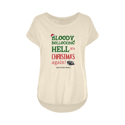 Bloody Bollocking Hell - It's Christmas Again! (UK) Women's Long Slub T-Shirt XS-5XL