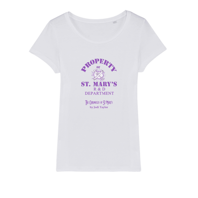 Property of St Mary's R&D Department (UK) Organic Jersey Womens T-Shirt