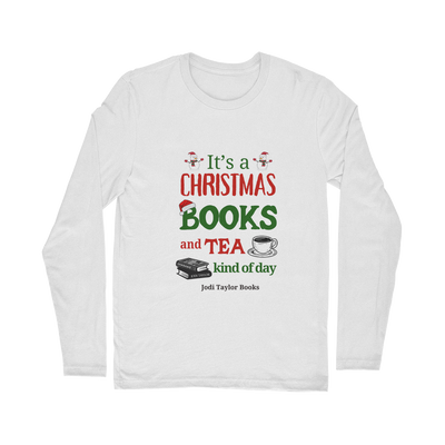 It's a Christmas Books and Tea Kind of Day (UK) Classic Long Sleeve T-Shirt