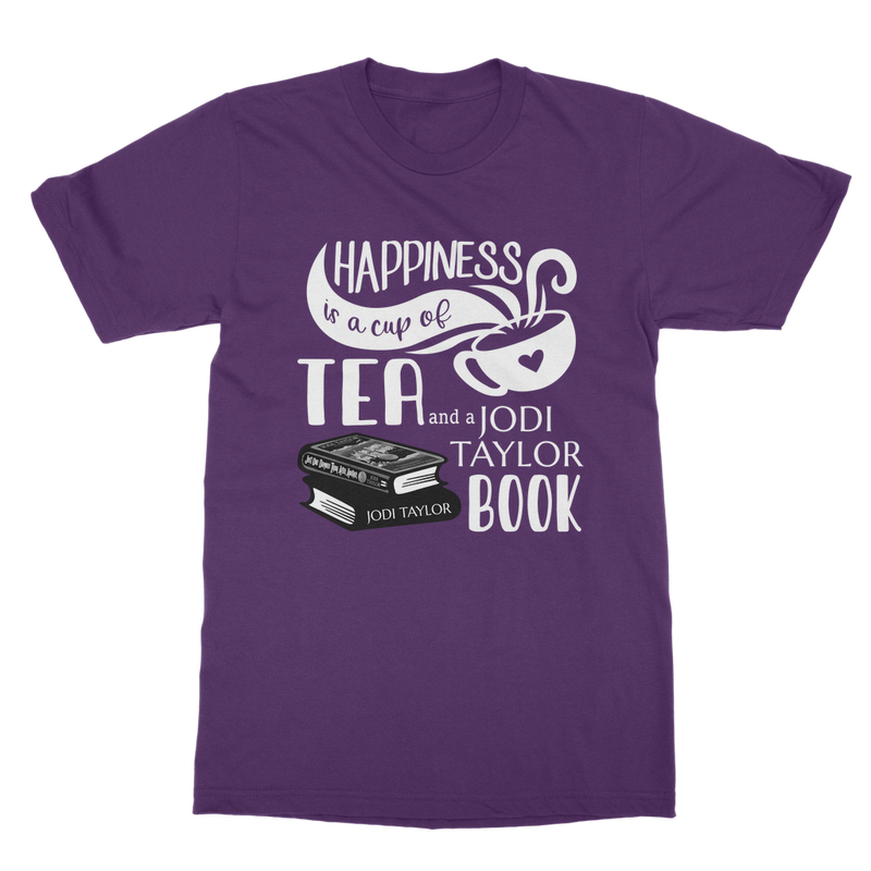 Happiness is a Cup of Tea and a Jodi Taylor Book Classic Adult T-Shirt up to 5XL