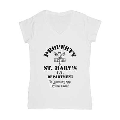 Property of St Mary's I.T. Department (UK) Classic Women's V-Neck T-Shirt