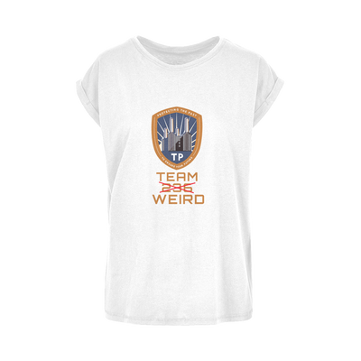 Time Police Team Weird (UK) Women's Extended Shoulder T-Shirt XS-5XL