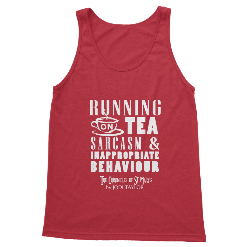 Running on Tea Sarcasm and Inappropriate Behaviour (UK) Classic Adult Vest Top