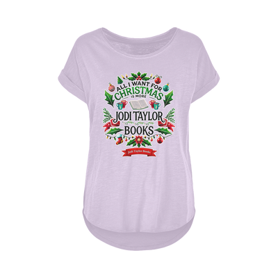 All I Want For Christmas is More Jodi Taylor Books (UK) Women's Long Slub T-Shirt XS-5XL