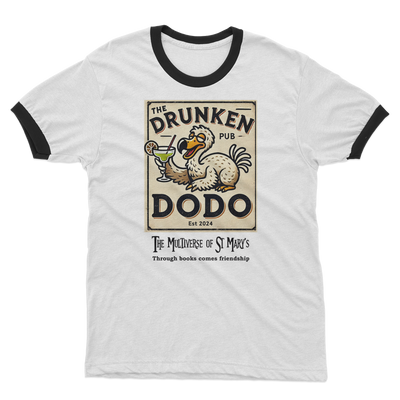 The Drunken Dodo Pub - Multiverse of St Mary's (UK) Adult Ringer T-Shirt