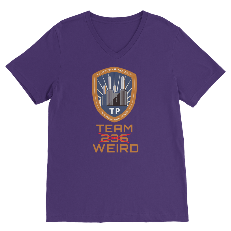 Time Police Team Weird (UK) Classic V-Neck T-Shirt