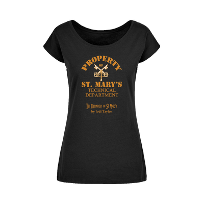 Property of St Mary's Technical Department (UK) Wide Neck Womens T-Shirt XS-5XL