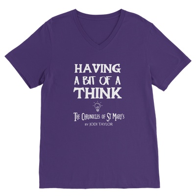 Having A Bit Of A Think Classic V-Neck T-Shirt