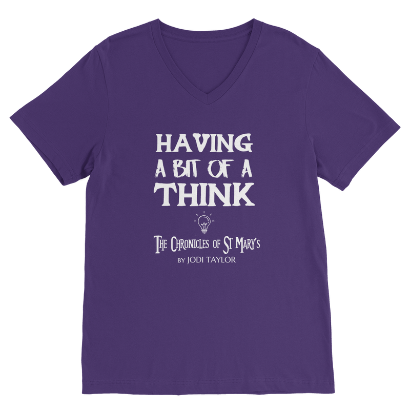 Having A Bit Of A Think Classic V-Neck T-Shirt