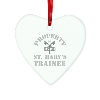 Property of St Mary's Trainee Department (UK) Glass Hanging Ornament