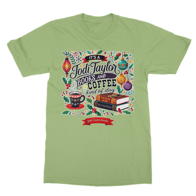 It's a Christmas Books and Coffee Kind of Day (UK) Classic Adult T-Shirt up to 5XL