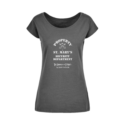 Property of St Mary's Security Department (UK) Wide Neck Womens T-Shirt XS-5XL