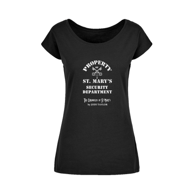 Property of St Mary's Security Department (UK) Wide Neck Womens T-Shirt XS-5XL