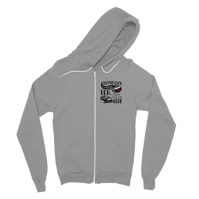 Happiness is a Cup of Tea and a Jodi Taylor Book Classic Adult Zip Hoodie