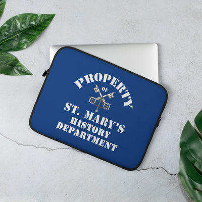 Property of St Mary's History Department Laptop Sleeve (Europe & USA)