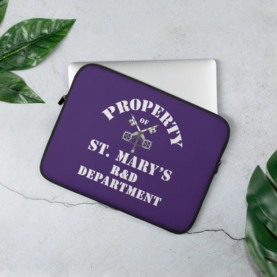 Property of St Mary's R&D Department Laptop Sleeve (Europe & USA)