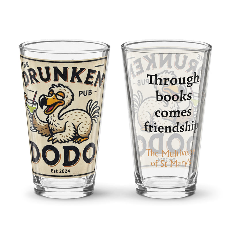 The Drunken Dodo Multiverse Shaker pint glass