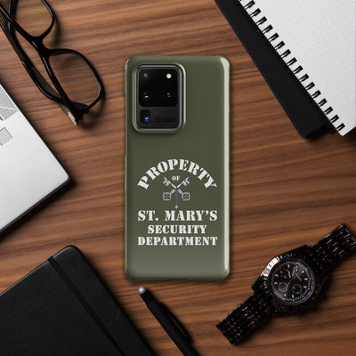 Property of St Mary's Security Department Tough case for Samsung® (UK, Europe, USA, Canada, Australia, and New Zealand)