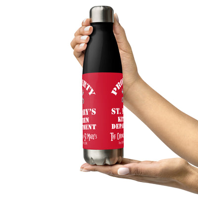 Property of St Mary's Kitchen Department Stainless steel water bottle (Europe & USA)